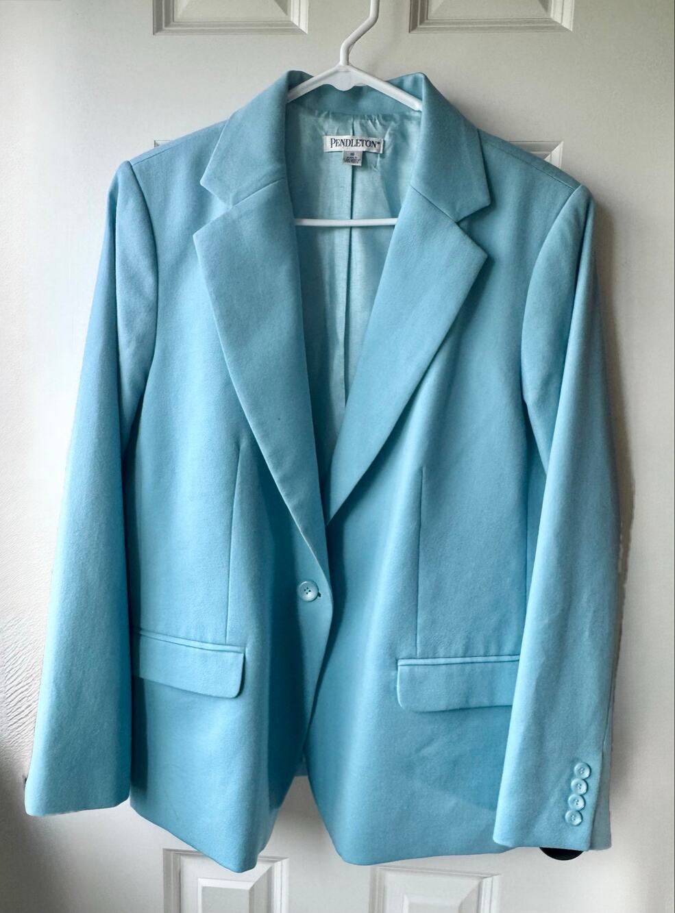 Classic Pendleton Tailored Blazer – 100% Pure Virgin Wool Size 16